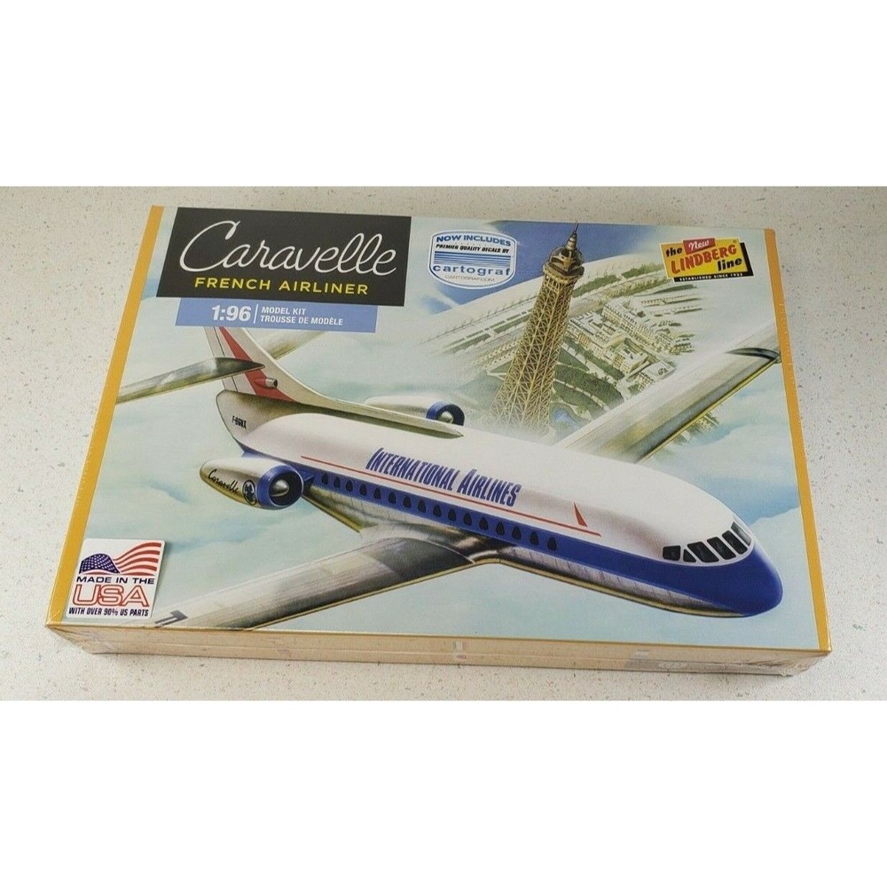 CARAVELLE FRENCH AIRLINER MODEL KIT LINDBERG 1:96 SCALE  New Sealed